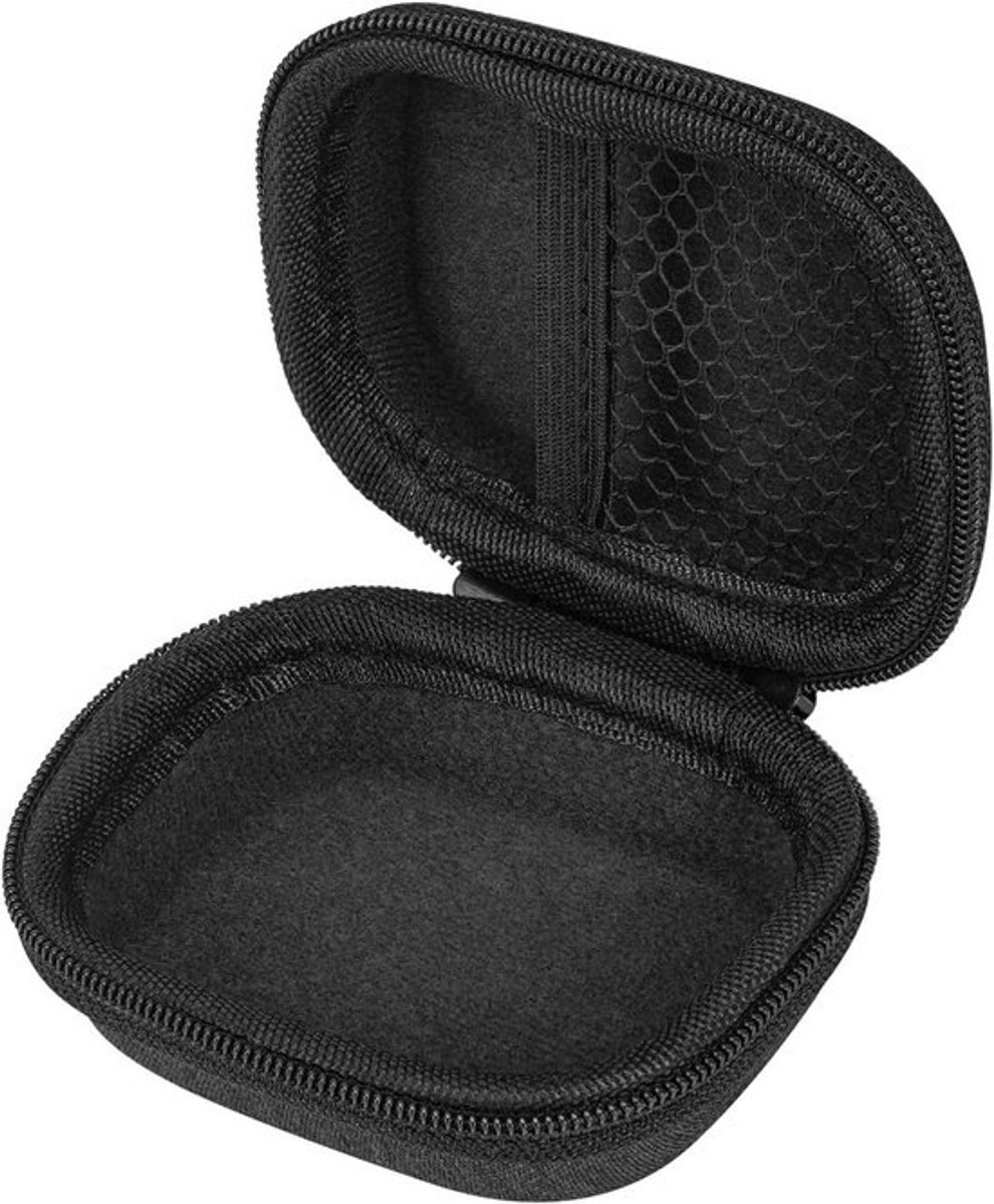 Oordopjes Opbergtas - harde etui - reisetui - Jabra Elite 75t - Opbergtas voor oordopjes - met laadkabel - Zwarte tas geschikt voor Jabra Elite 75t oortjes
