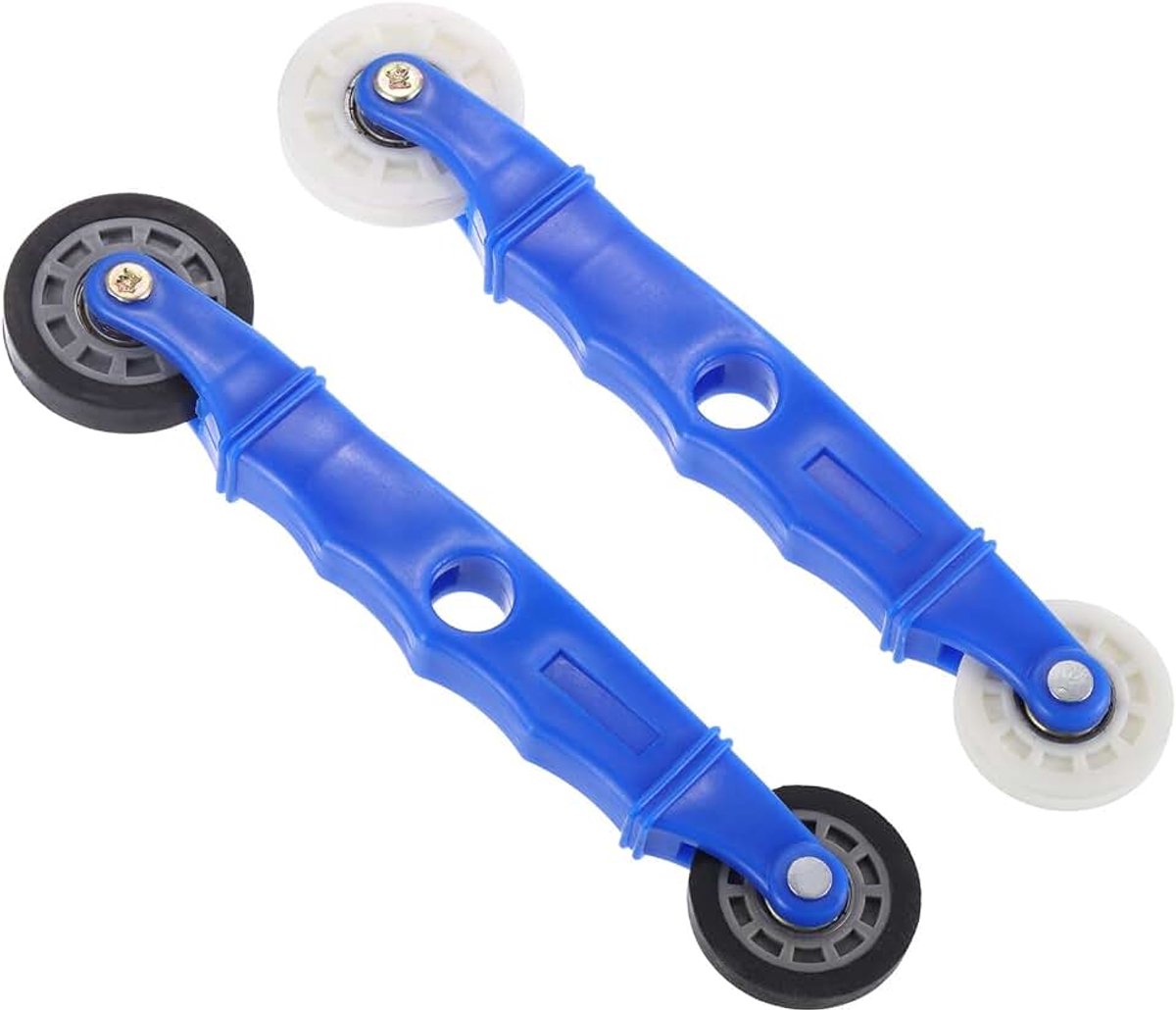 LED Strip Channel Roller Tool, 2 Stks Flat/U-Groef Wielen met Plastic Handvat Snelle Installatie Tool voor 5-8mm/5-10mm Brede LED Strip