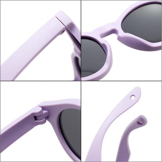 Baby Zonnebril - Kinderbril - Bescherming Ogen - UV400 Polarized - 2 Stuks - Paars Blauw — afbeelding 5