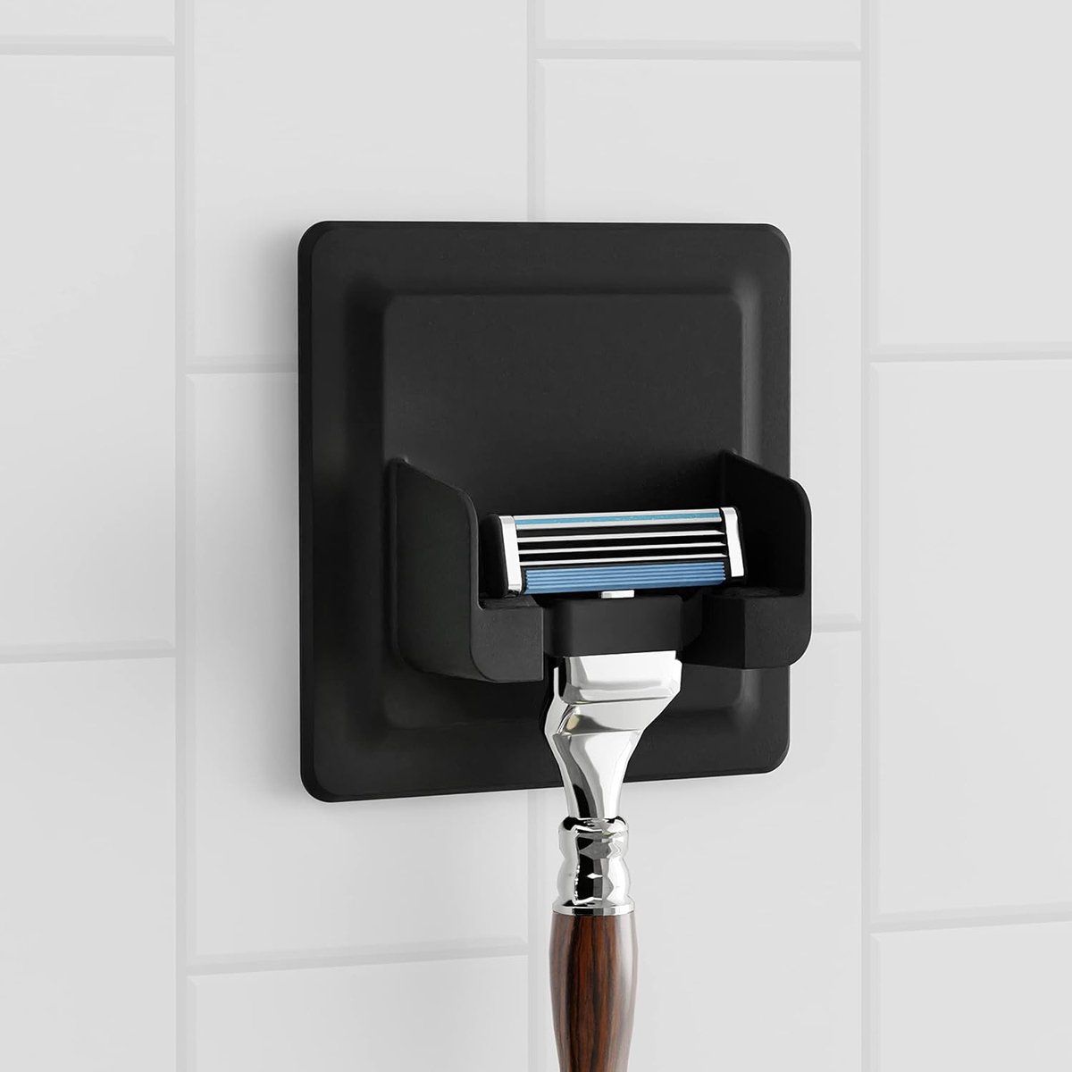 Scheerhouder voor douche - zelfklevend - soft-touch siliconen - super grip voor scheerapparaat - SnelShoppen