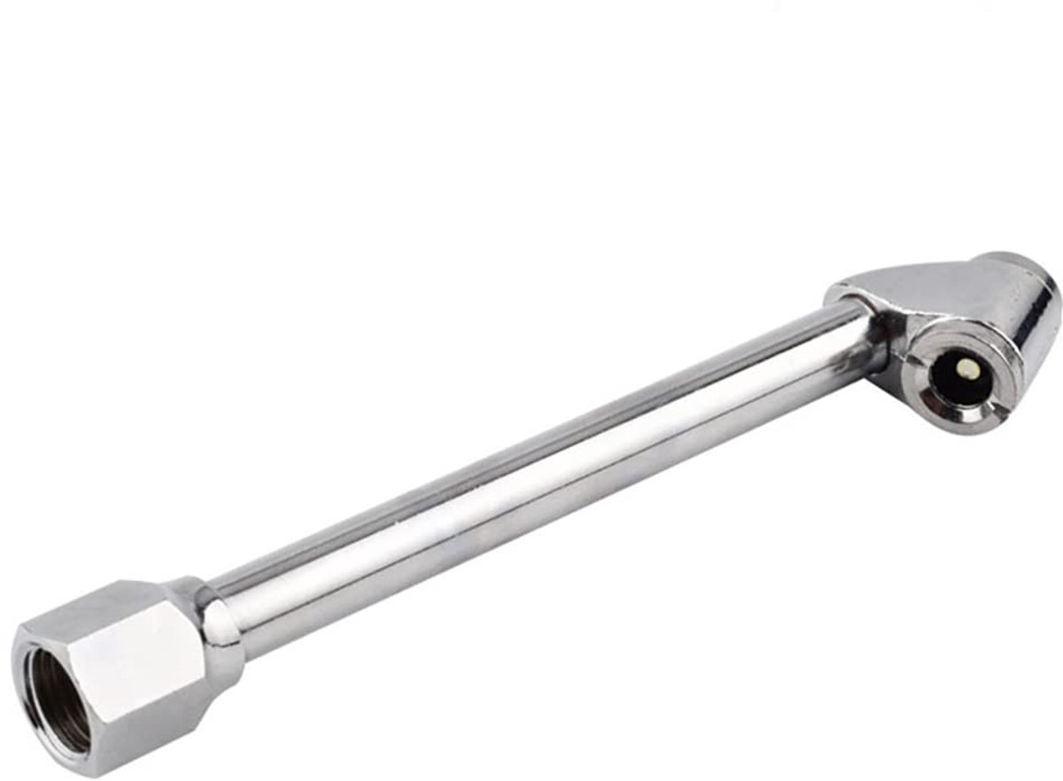 Head Tyre Air Chuck, 1/4 "Tire Inflator Rod, Tyre Valve Tool voor Truck Bus Auto Motorfiets