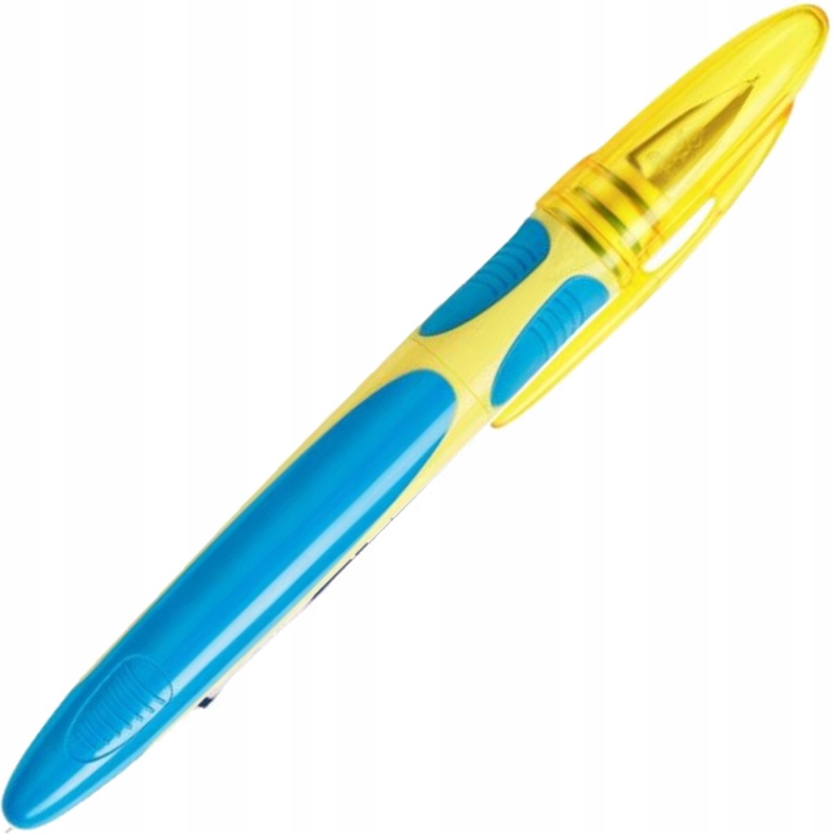 BIC Easy Clic Vulpen Blauw-Geel met Gratis Vulling