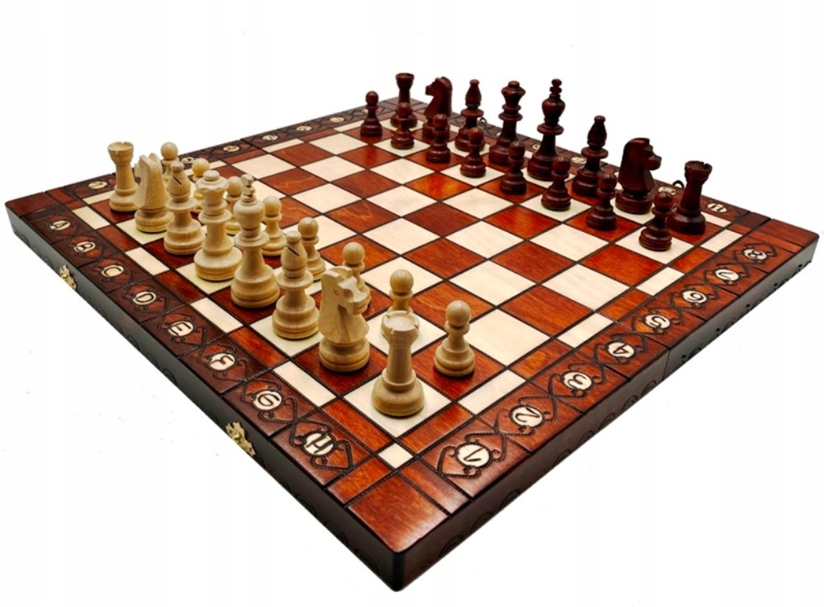 Szafraniec Toernooi Schaken No.5 - Houten Traditioneel Spel