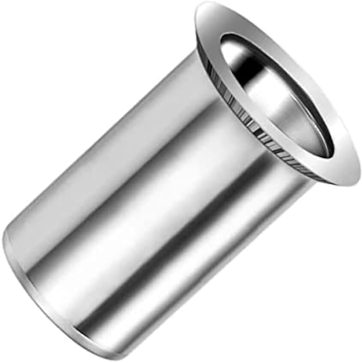 Klinkmoeren, verzonken kop rond lichaam met schroefdraad, 6mm mm moer, verzinkt stalen klinkmoer, klinknagel voor staal, legering, koper, kunststof, glasvezel en composiet (100 st.)