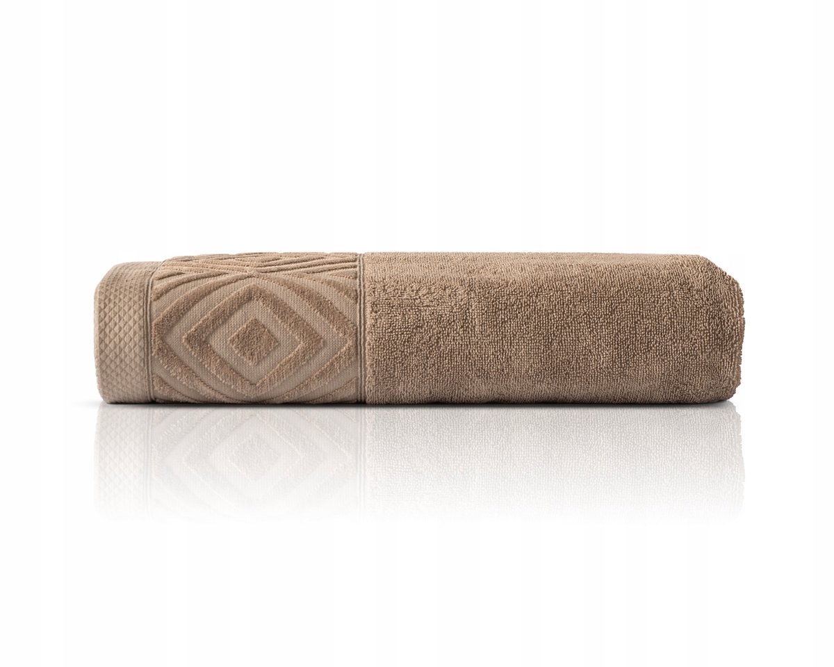 Detexpol Paula Badhanddoek 100x150 cm Taupe Beige 100% Katoen 550 g/m²