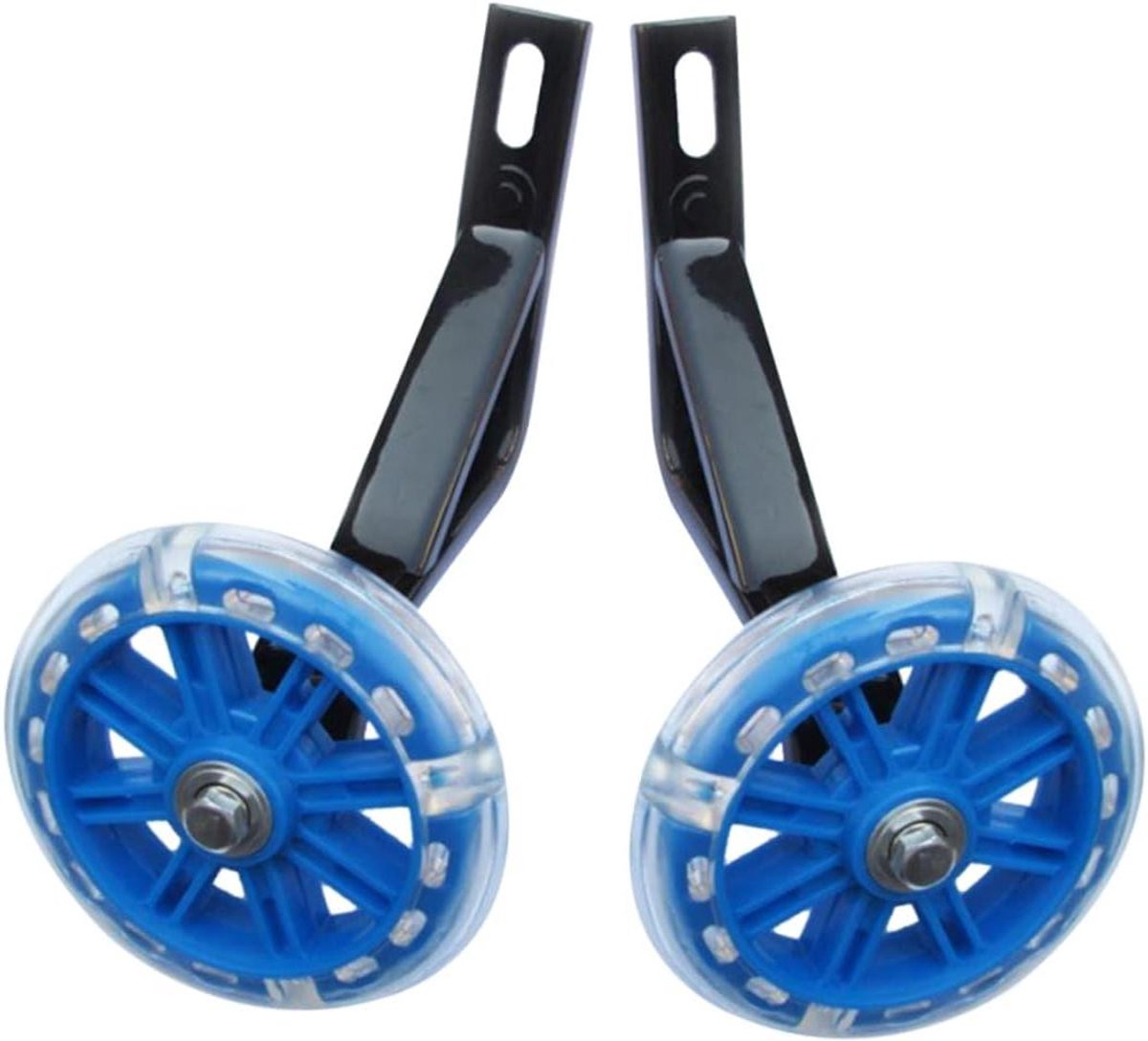 Fiets Stabilisator Wielen - Kinderfiets Zijwielen - Kinderen Leren Fietsen - Verstelbare Metalen Beugel - 20 Inch Universeel - Blauw