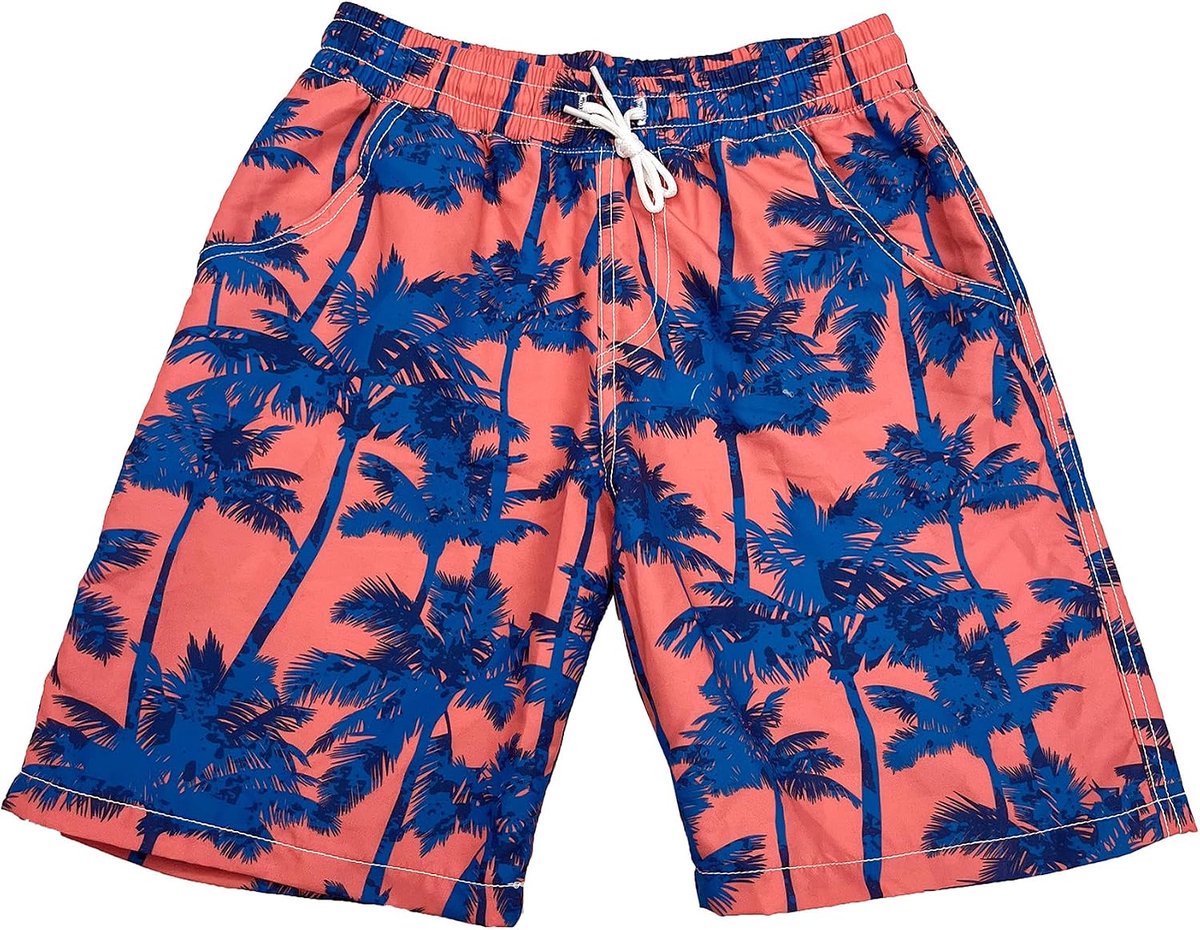 Zwemshorts voor jongens, zwembroek voor kinderen, verstelbaar koord, tas, strand, ademend, casual, korte shorts, 123-158 cm, patroon, 7-12 jaar, zomer, boardshorts
