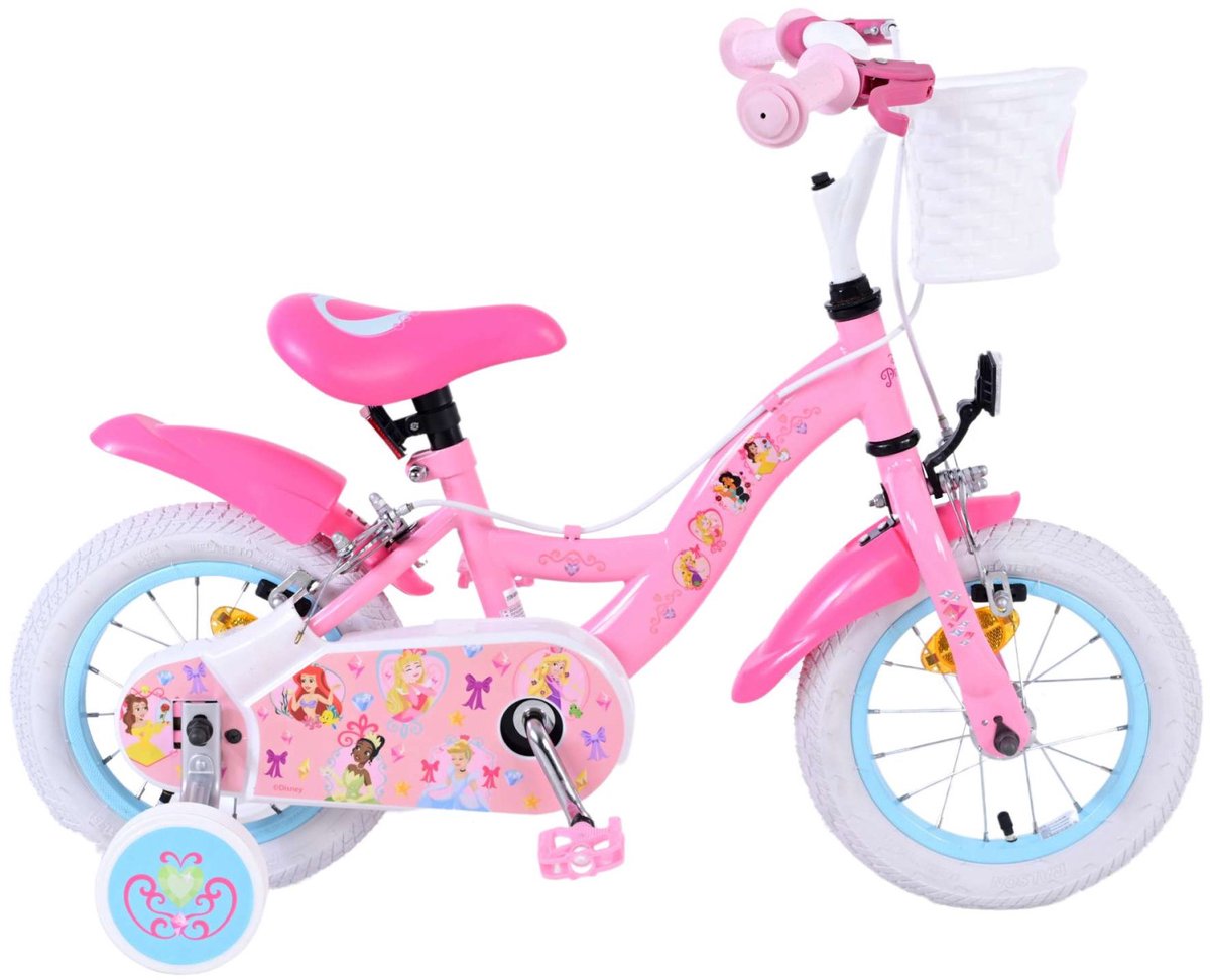 Magic Royals Kinderfiets - Meisjes - 12 inch - Roze - Twee Handremmen