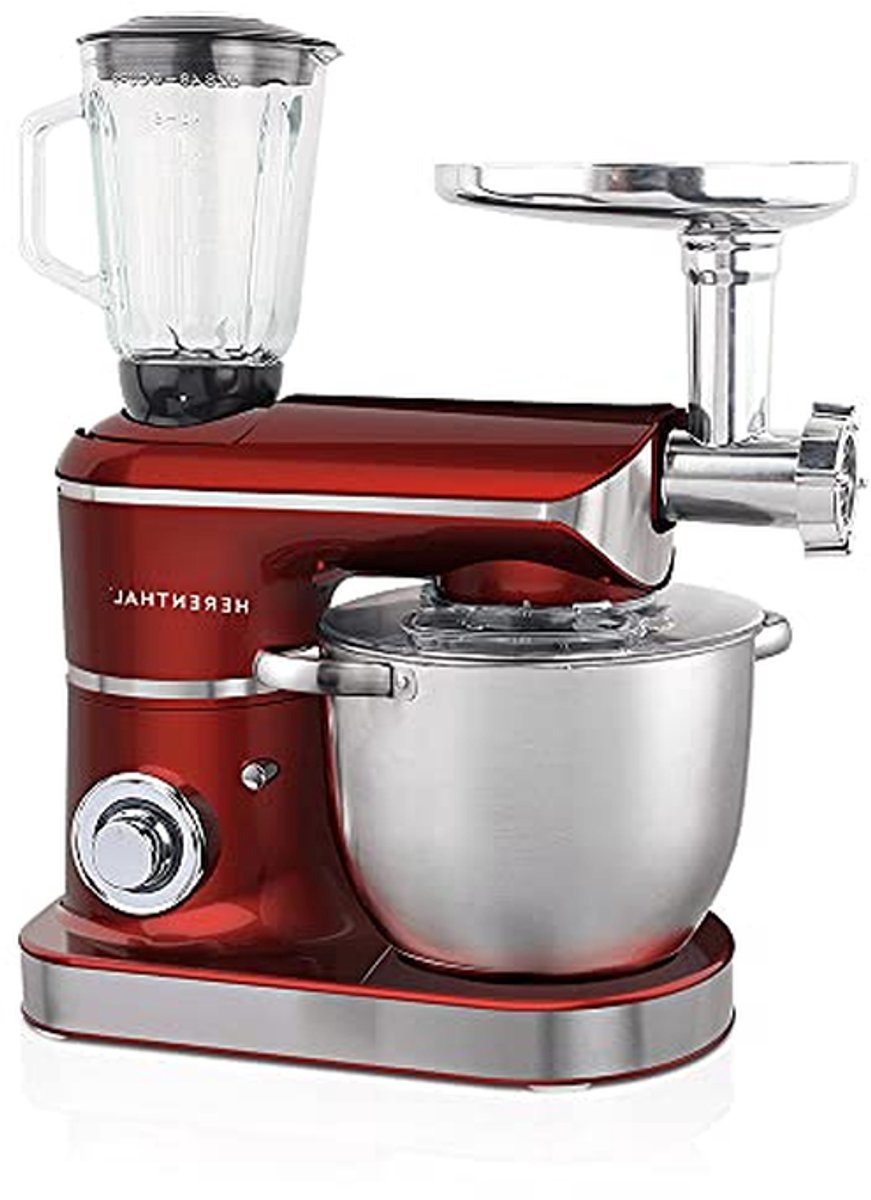 Keukenmachine - Multifunctionele Mixer - Bakken en Mixen - Krachtige 2200W Motor - 75 Liter Kom - Rood