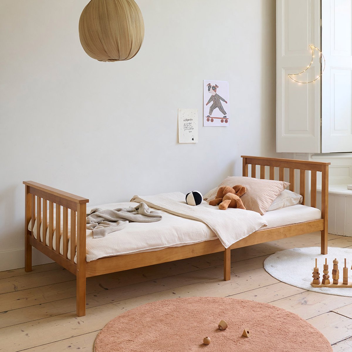 Petite Amélie Kinderbed Milo 90x200 cm - Eenpersoonsbed inclusief een stevige lattenbodem