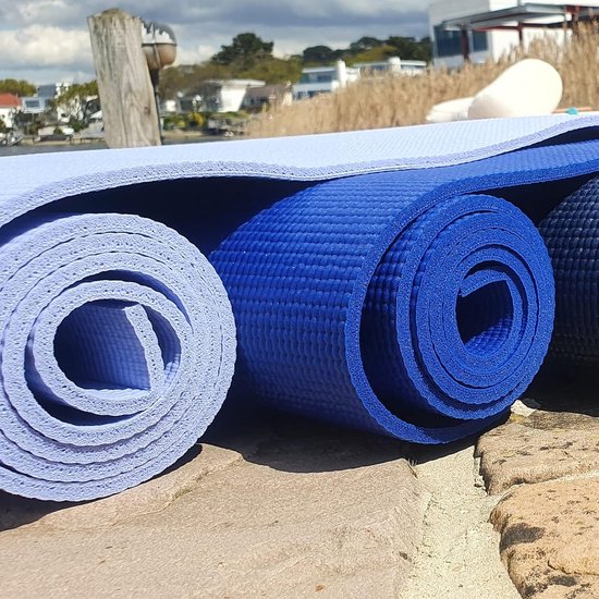 Yogamat - Fitnessmat - Yoga oefenen - Antislip basis - 183x61cm - Blauwgroen van Yogamat — afbeelding 2