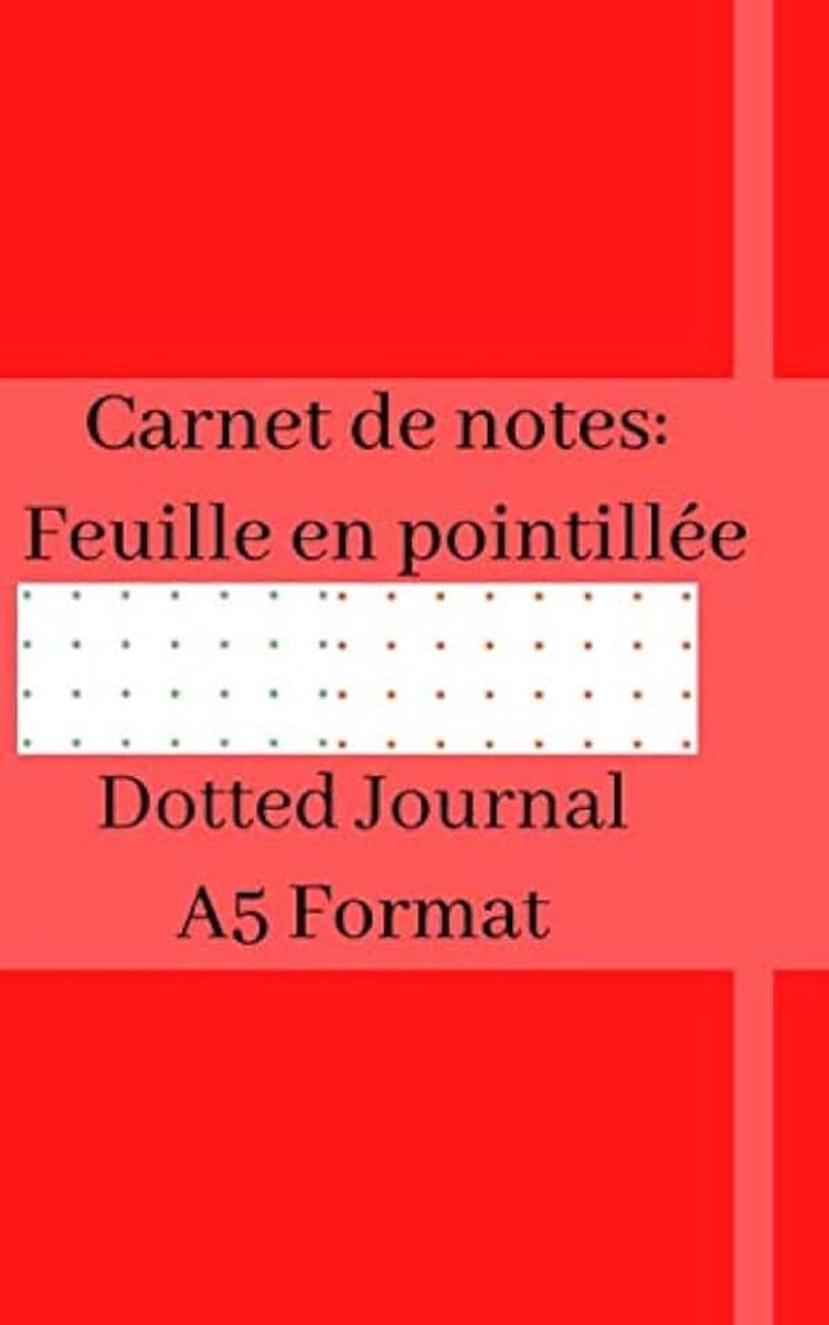 Carnet de notes: Feuille en pointillée: Format A5/ Couleur / Recto imprimé en vert/ Verso imprimé en marron/ Dotted journal