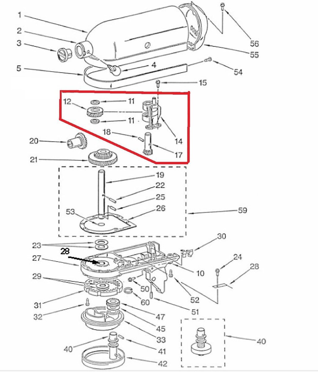 SnelShoppen - Reparatieonderdeel voor Keukenmachine 481201229629-240309 - C00374180, Origineel, Eenvoudige Montage, Verleng de Levensduur van je Keuke