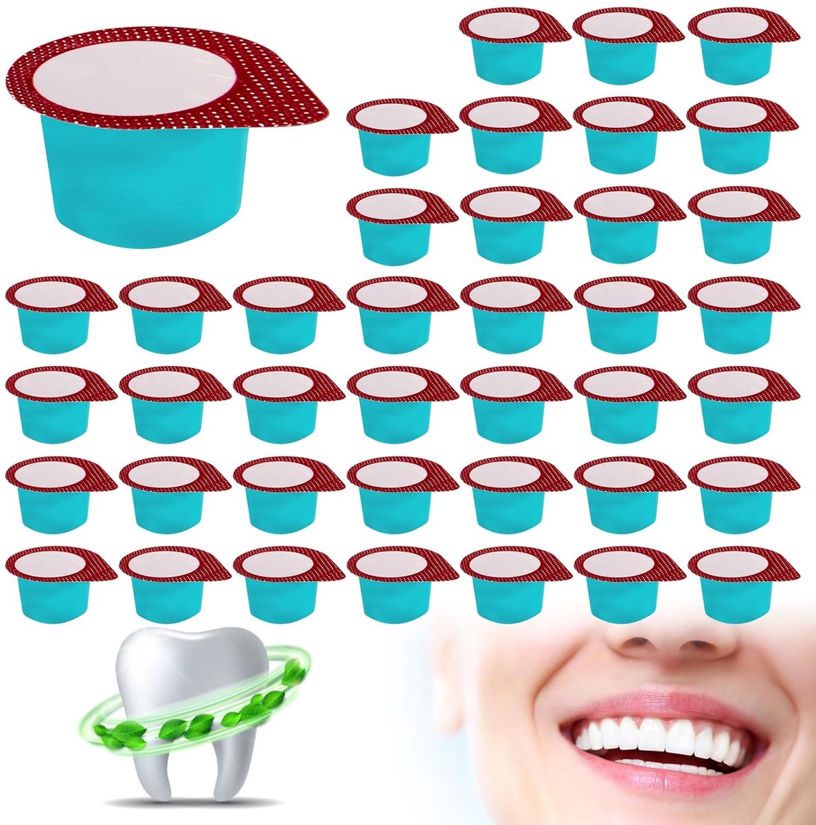 SnelShoppen - Dental Polishing Paste 40 Stuks - Professionele Tandpolijstpasta voor Effectieve Verwijdering van Tandplak - Natuurlijke Mineralen Abras