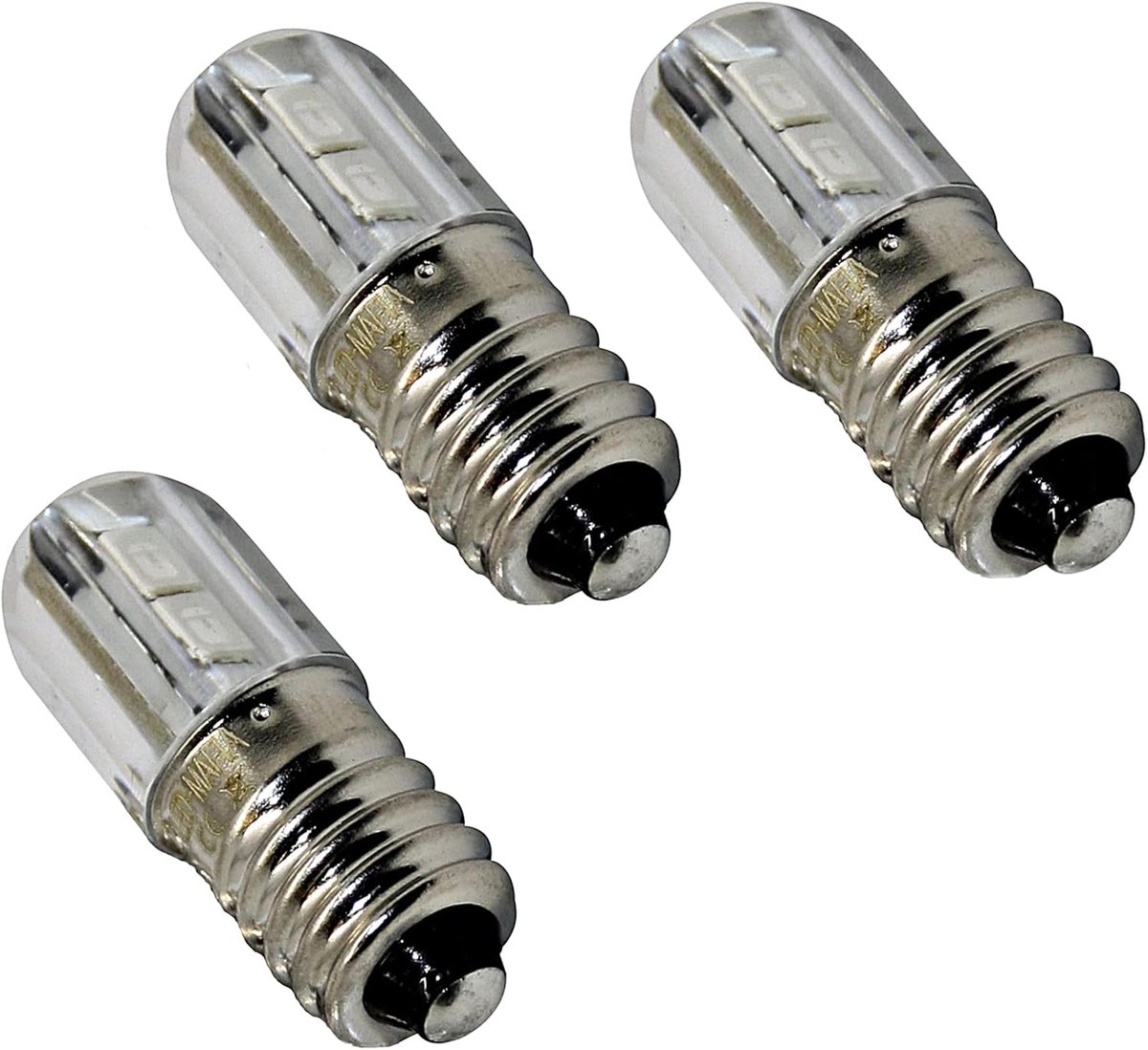 SnelShoppen - 1 x 3 x 9 x E10 LED Vervangingslamp Warm Wit 3500K Energiezuinige Lamp - 6V - Ideaal voor Feest, Camping en Tuinverlichting