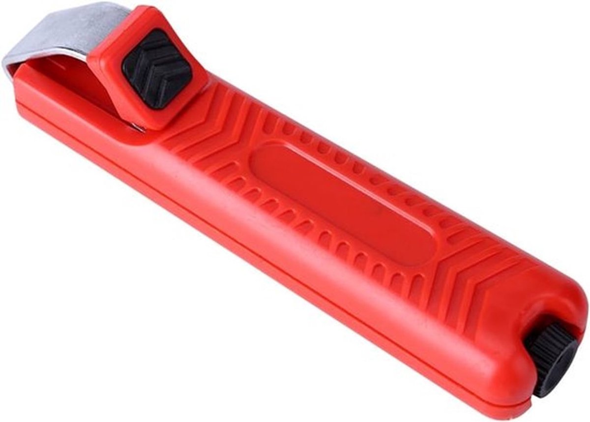 Kabel Stripper met Ronde Cutter Mes en Rubberen Grip - Draadtang voor Draadstrippen, Krimpen en Snijden Rugby Cutter - 8-in-1 Multifunctioneel Gereedschap