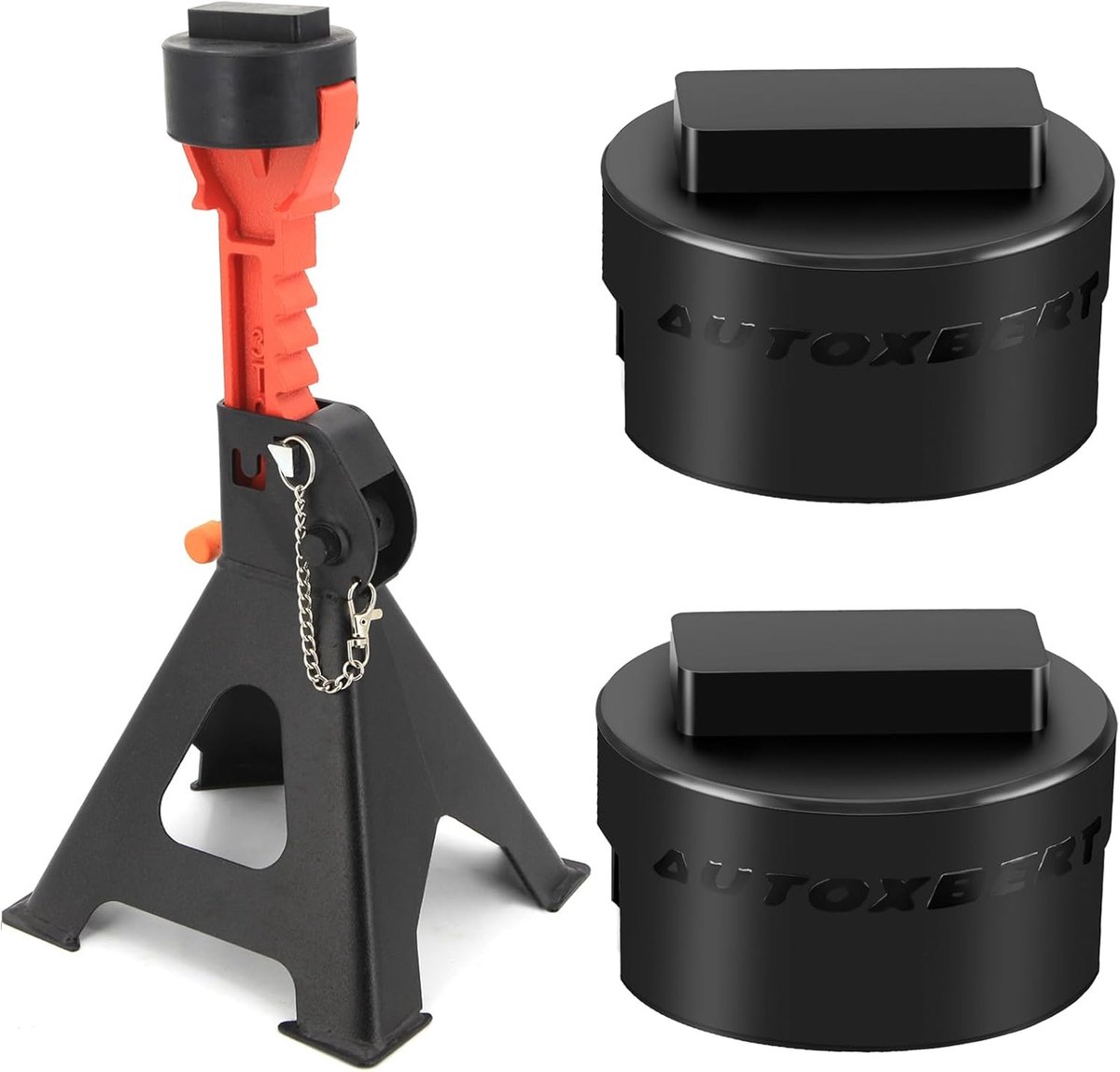 SnelShoppen - Rubber Pad voor Auto Krik, Beschermt Passagiersauto's en SUV's, Rubber Krik Adapter voor BMW, 2 Stuks, Perfect voor Onderhoud en Reparat