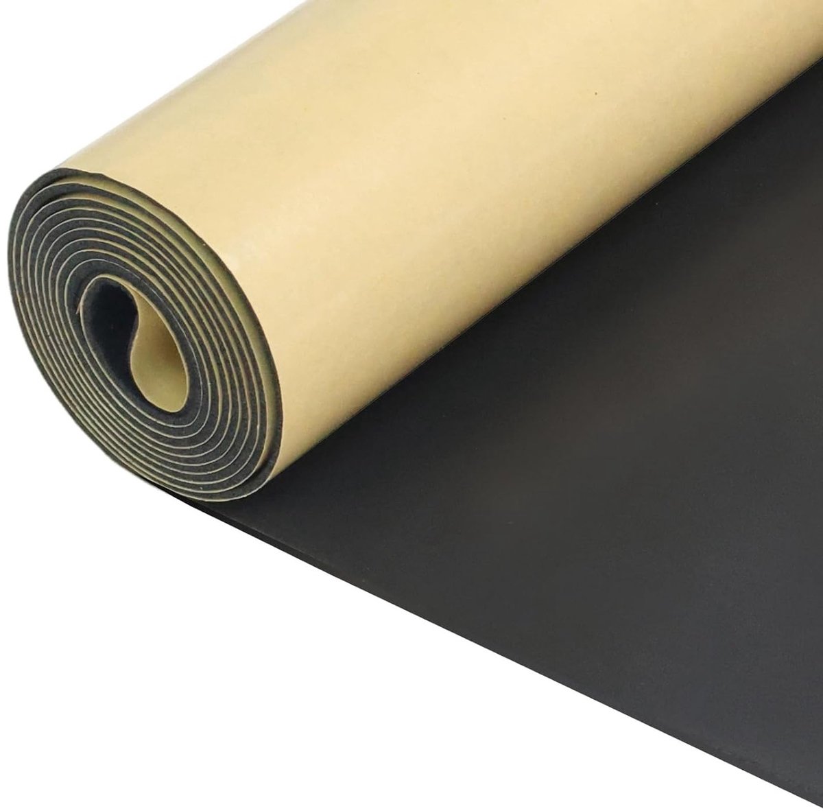 Zelfklevend neopreen schuimplaat 300 mm x 1,5 mm x 1,5 m - multifunctionele isolatiemaat, geluidsisolatie, schokabsorptie en antislip eigenschappen