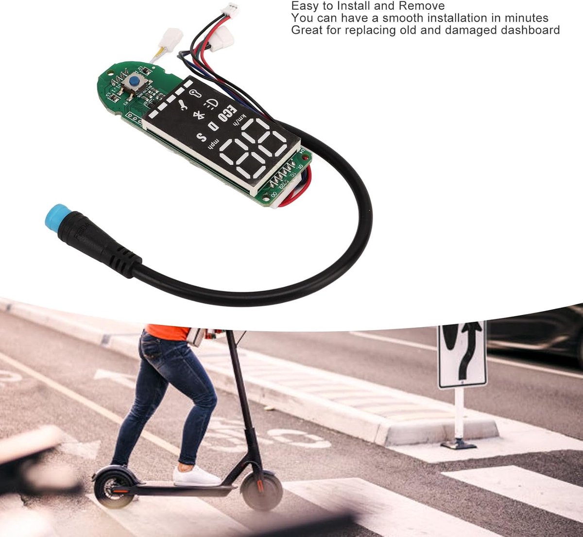 SnelShoppen - Elektrische Scooter Dashboard voor Xiaomi Pro, Vervangingsaccessoire, Bluetooth PCB, Waterproof en Duurzaam, Geschikt voor Elektrische S