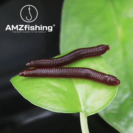 SnelShoppen - Lifelike Artificial Earthworms | Imitatie Aardwormen | Rubber Aardworm Bait | Bionische Silicone Wormen | Perfect voor Vissen | 10 Stuks — afbeelding 3