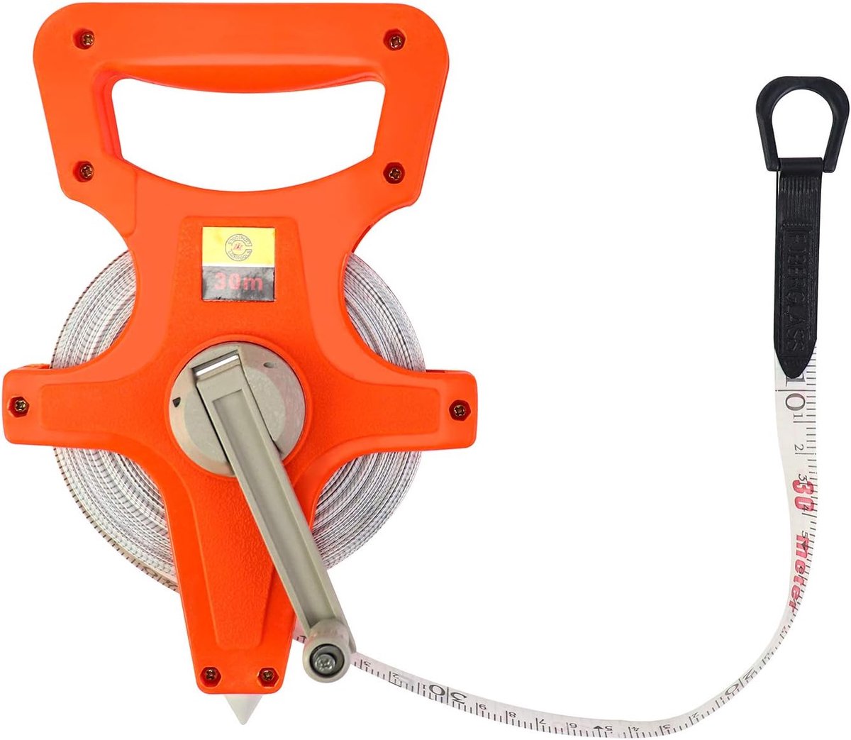 Glasvezel Meetlint - Rol Tape - Nauwkeurig Meten - Dubbelzijdig Schaal - 30 Meter - Geel