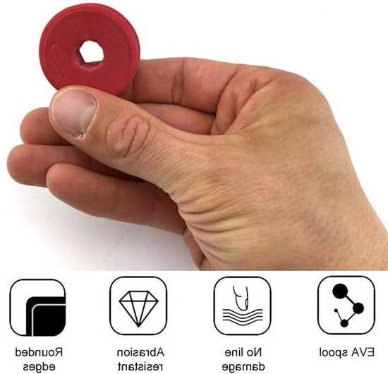 Foam Spools voor Visserslijn met Plastic Opbergdoos en Wikkelbord - 16 Stuks Visaccessoires voor Organisatie en Opslag — afbeelding 4
