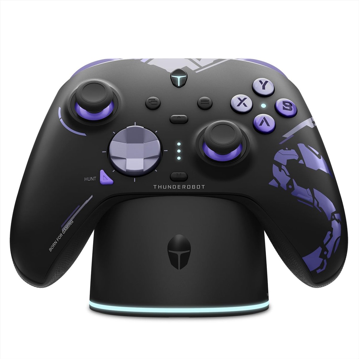 SnelShoppen - Draadloze Gaming Controller voor PC/NS/iOS/Android - 1000HZ met Oplaad Dock, Hall-effect Joystick, RGB Verlichting en Dual-Mode Triggers