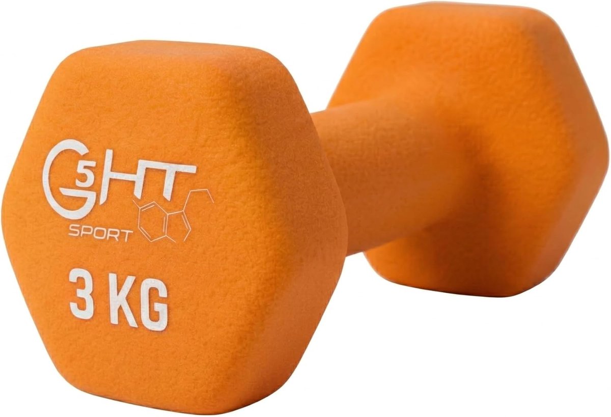 SnelShoppen - Neoprene Dumbbells 0.5-6 kg - Non-Slip Gewichten voor Thuis en Gym - Ergonomische Grip - Verkoop per Stuk of Paar