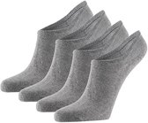 Apollo - 8-Pack - Bio Sneakersokken - Biologisch Katoen - Hiel Lipje - Heren / Dames - grijs - 43-46 - 158415000