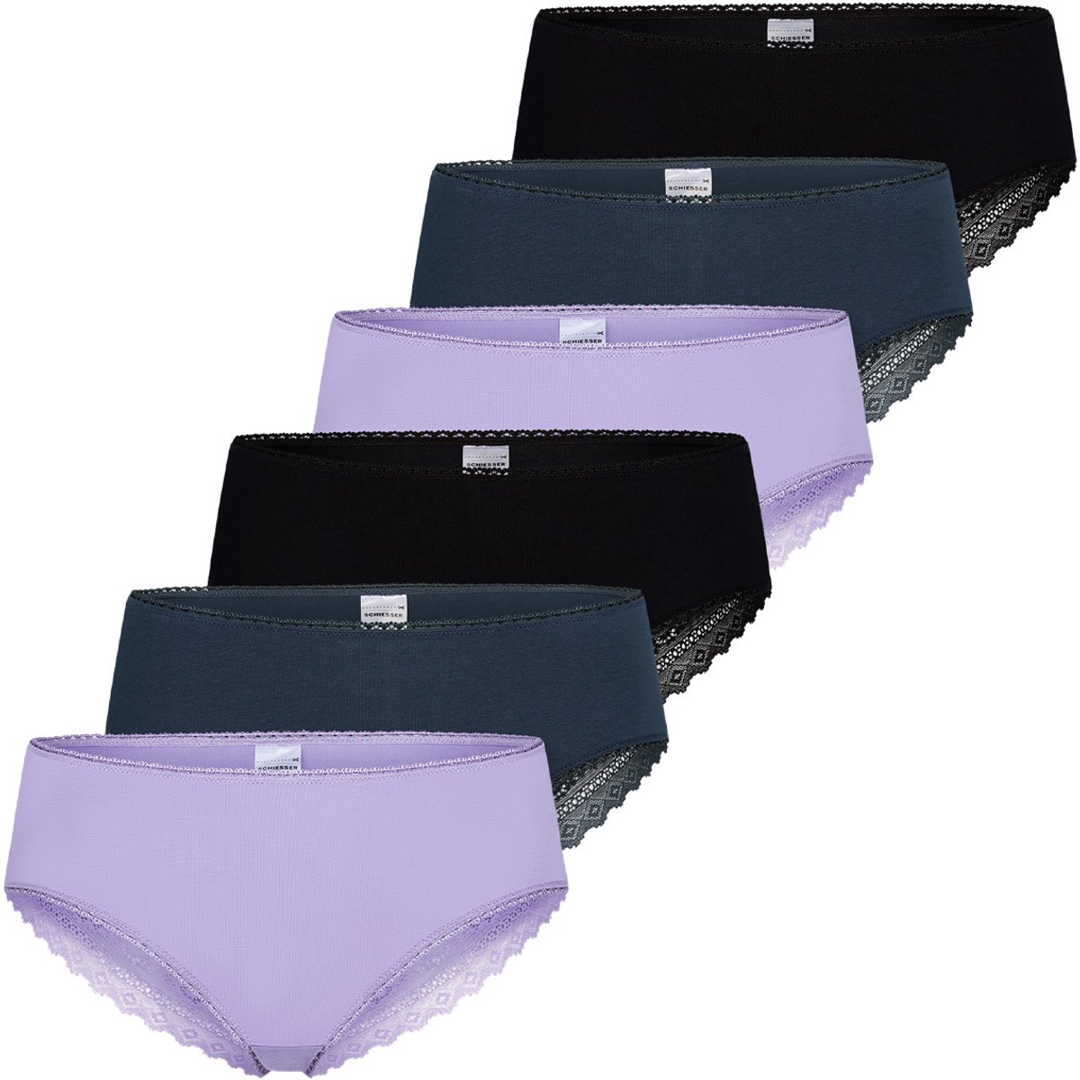 Schiesser Dames brazil slip 6 pack 95/5 Modern Cotton