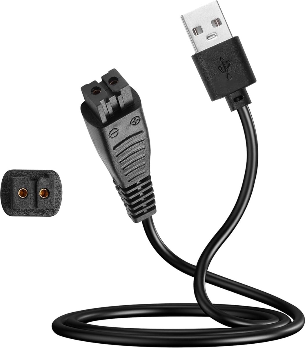 SnelShoppen - USB Oplaadkabel voor Scheerapparaat, Haarverwijderaar, Clippers - 4.8V 5.4V Compatibel, Lichtgewicht & Flexibel, Ideaal voor Thuis en Op