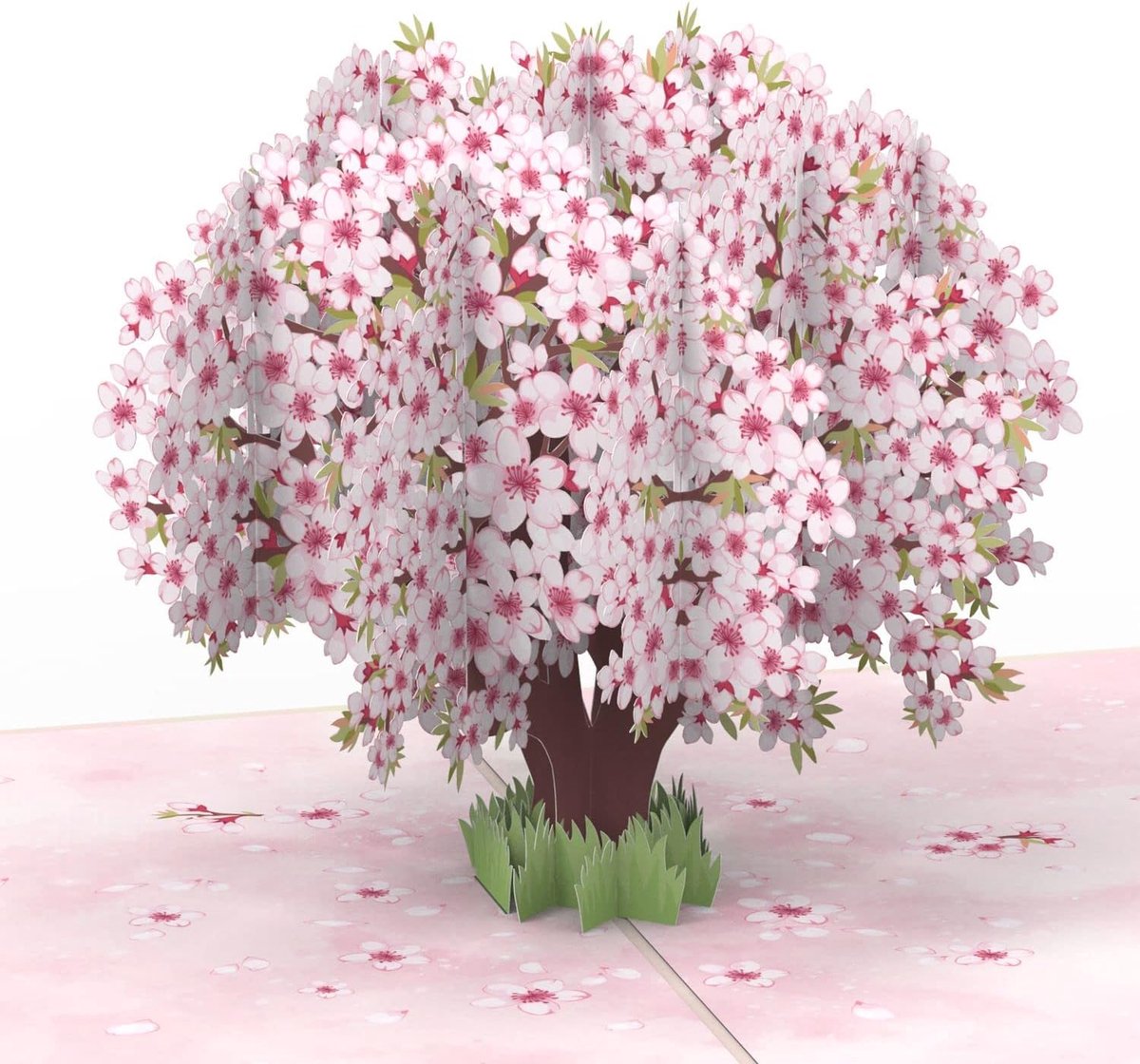 SnelShoppen - 3D Cherry Blossoms Pop-up Kaart, Verjaardagskaart voor Haar, Vrouw, Vriendin, Moeder, Grootmoeder, Originele Cadeau Ideeën voor Feesten