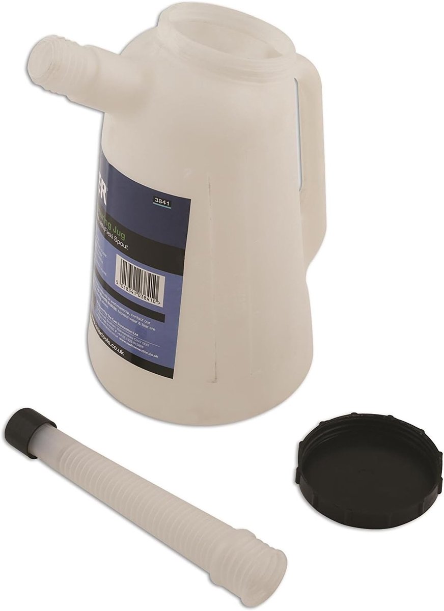SnelShoppen - Plastic Meetbeker 2 Liter - Metrische en Amerikaanse Maten - Spuitmond en Deksel - Transparant - Keuken, Koken, Bakken, Feesten