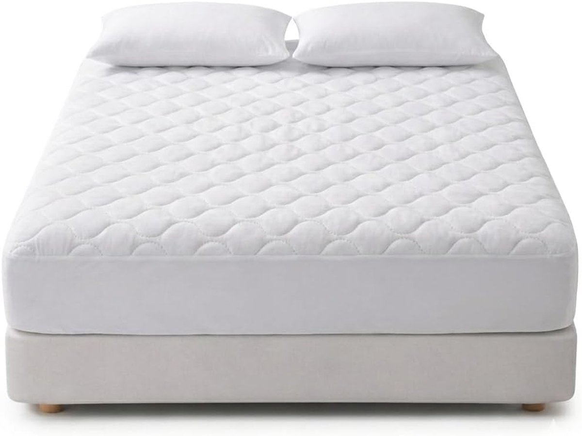 SnelShoppen - Quilted Matrasbeschermer 30cm Extra Diep - Ademend, Hypoallergeen, Stofmijt Bestendig, Ultrasonisch Gequilte Fitted Sheet Matras Cover -