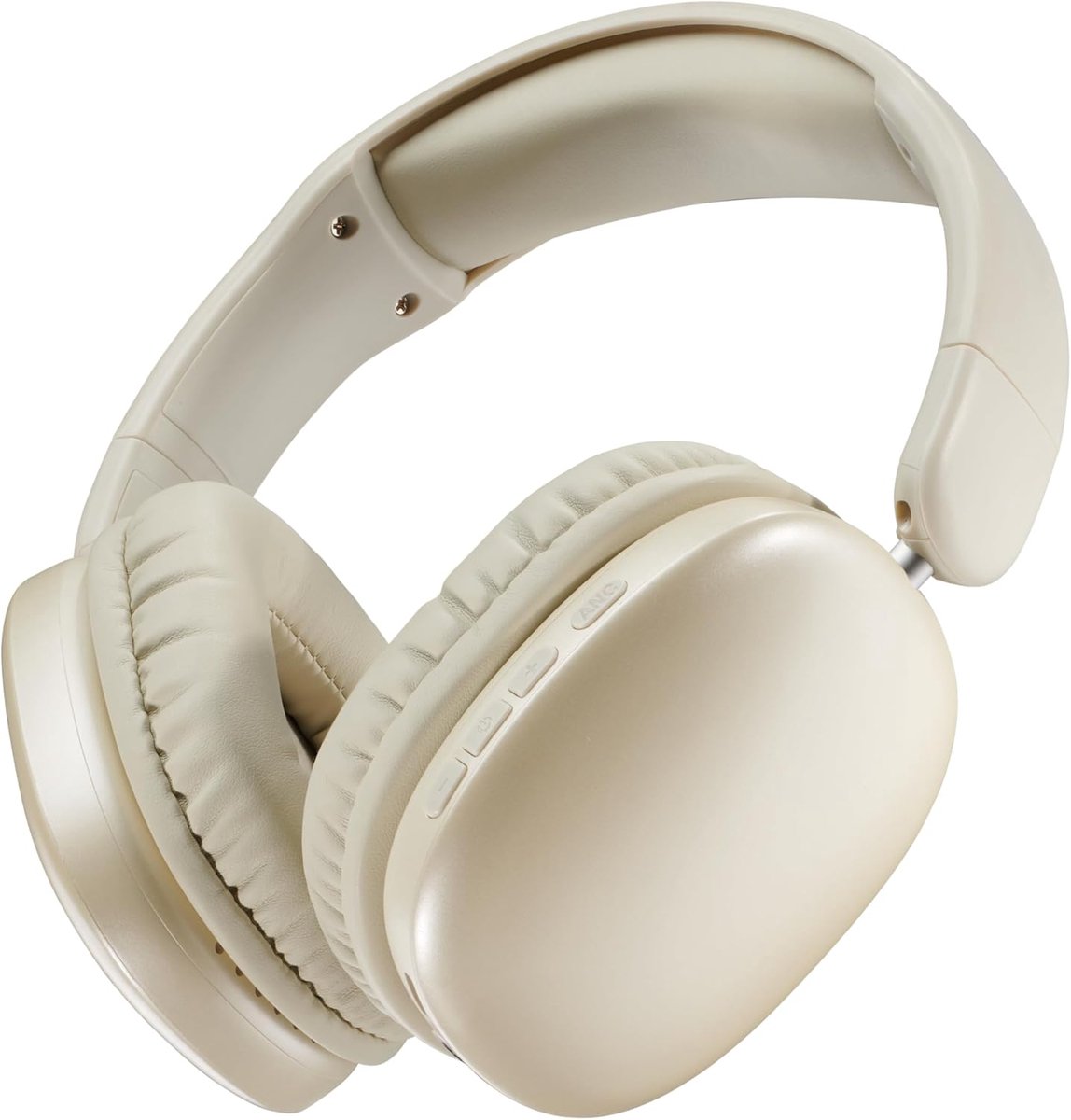 SnelShoppen - Draadloze Over-Ear Hoofdtelefoon met Actieve Geluidsisolatie, 35 Uur Speeltijd, USB-C Opladen, Comfortabel en Duidelijk Geluid, Wit