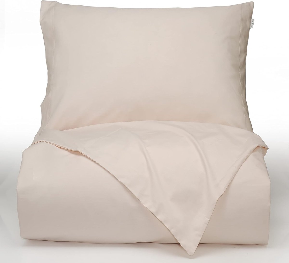 SnelShoppen - Bianca Solid Colored Percale Cream Dekbedovertrek - 100% Katoen - Luxe Soft Touch - 200 Draadcount - Tijdloos en Modern - Perfect voor S
