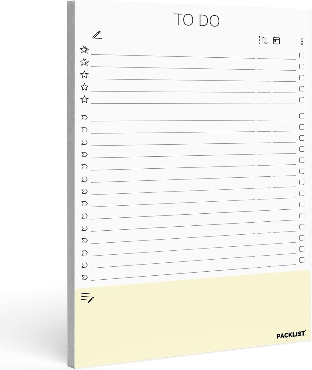 Thijox - To Do Lijst A5 | Weekly Planner, Notitieblok voor Organisatie, Prioriteit & Productiviteit, 52 Pagina's, Ideaal voor Thuis en Werk