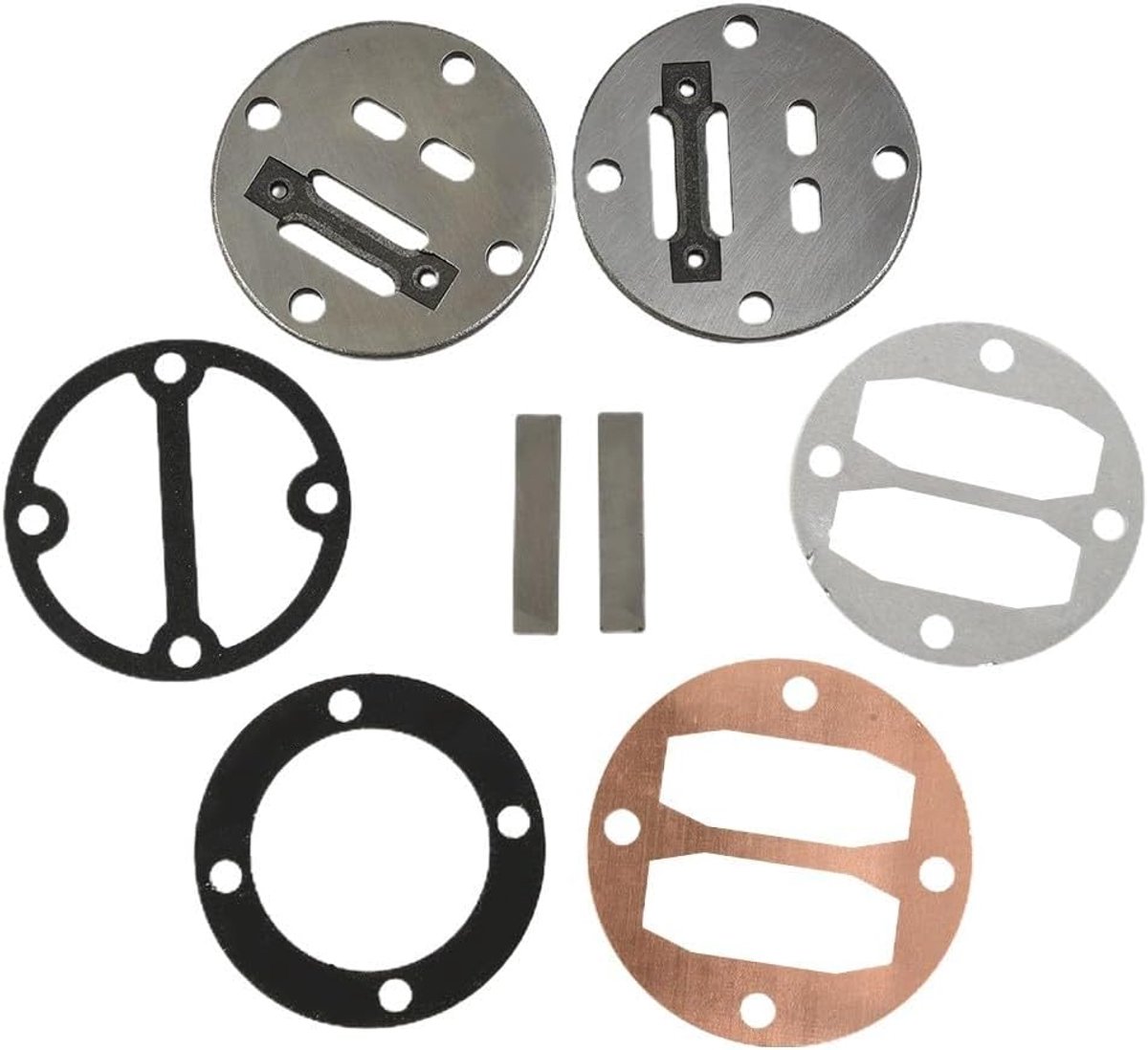 SnelShoppen - Air Compressor Head Reed Valve Plate Gaskets Cylinder en Air Compressor Head Gasket Valve Plate Kits - 42mm Geschikt voor Olievrije en O