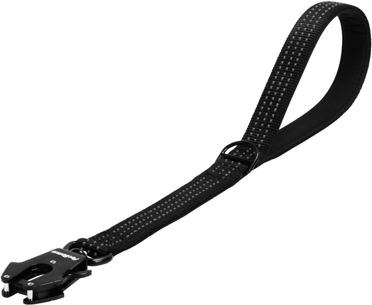 SnelShoppen - Duurzame Nylon Hondenlijn met Snelle Sluiting - Comfortabele Gevoerde Handgreep - Reflecterende Trainingslijn voor Middelgrote Honden -