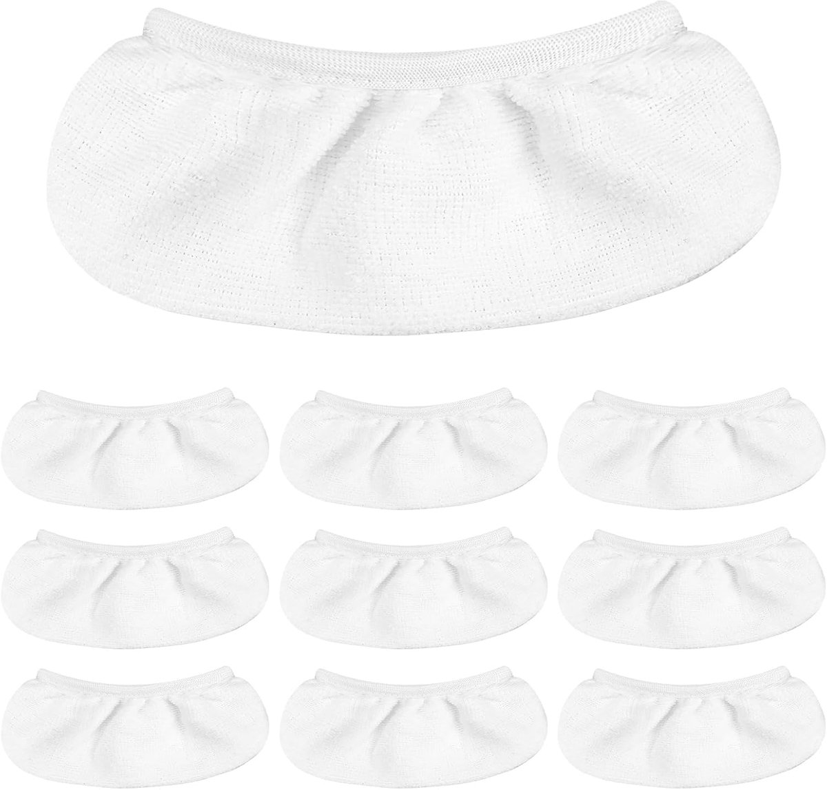 SnelShoppen - 10 Stuks Universele Herbruikbare Stoomreiniger Vervangpads - Microvezel Reinigingsdoeken voor Handstoomreiniger - Wasbare Stoomdoeken vo