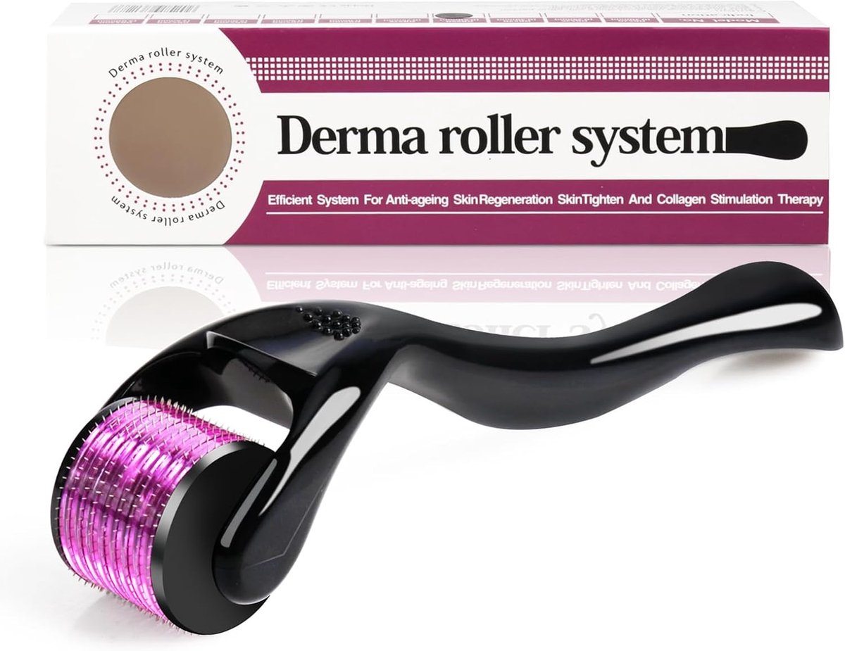 SnelShoppen - Derma-Roller Needles 1mm - 540 Titanium Microneedles voor Gezicht, Baard, Littekens - Huidverzorging Roller voor Thuisgebruik
