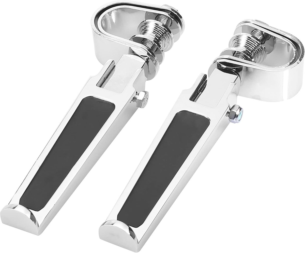 SnelShoppen - Universele Motor Voetsteunen - 2 Stuks Motorfiets Highway Footrests - U-Klem - Hoogwaardige Materialen - Voor Motorrijden - Voor Binnen-