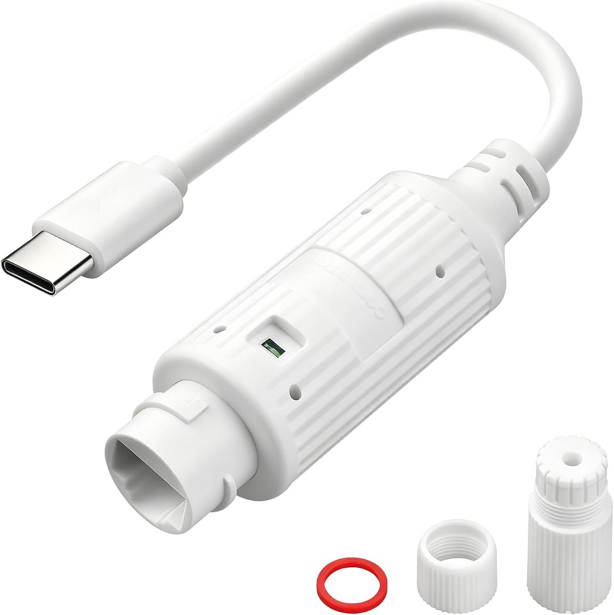 SnelShoppen - POE naar USB C Power Converter, 48V naar Type C 5V 2.4A 12W Oplaadadapter, IP65 Waterdicht voor Beveiligingscamera's, Smartphones en Tab
