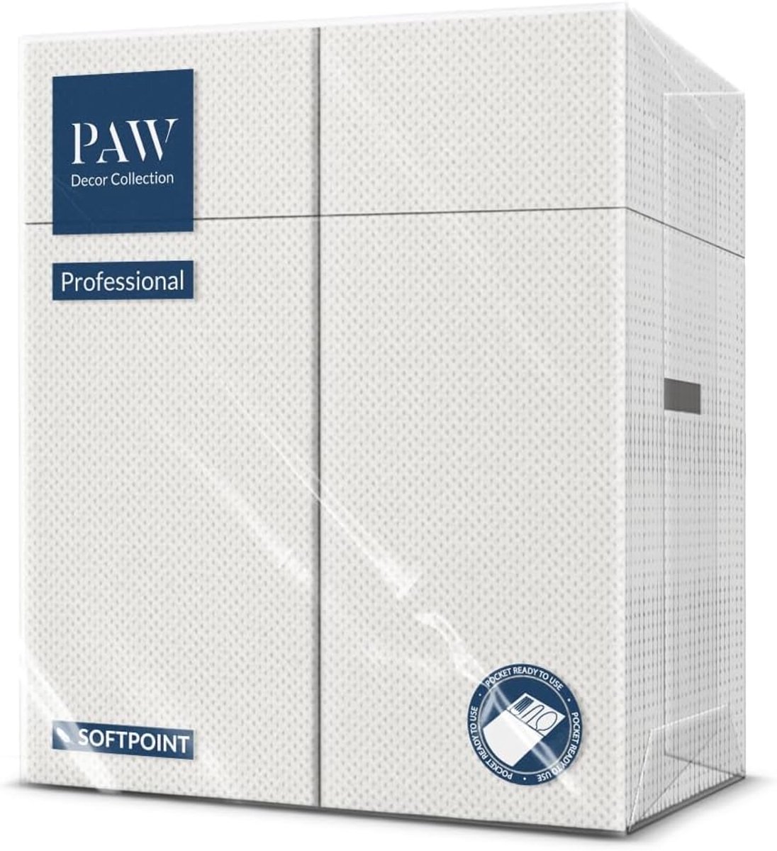 SnelShoppen - Softpoint Bestekzakjes Servetten 32 x 38 cm | 50 Stuks | Ideaal voor Cafés, Hotels en Pubs | Witte Napkin Bags voor Bestek