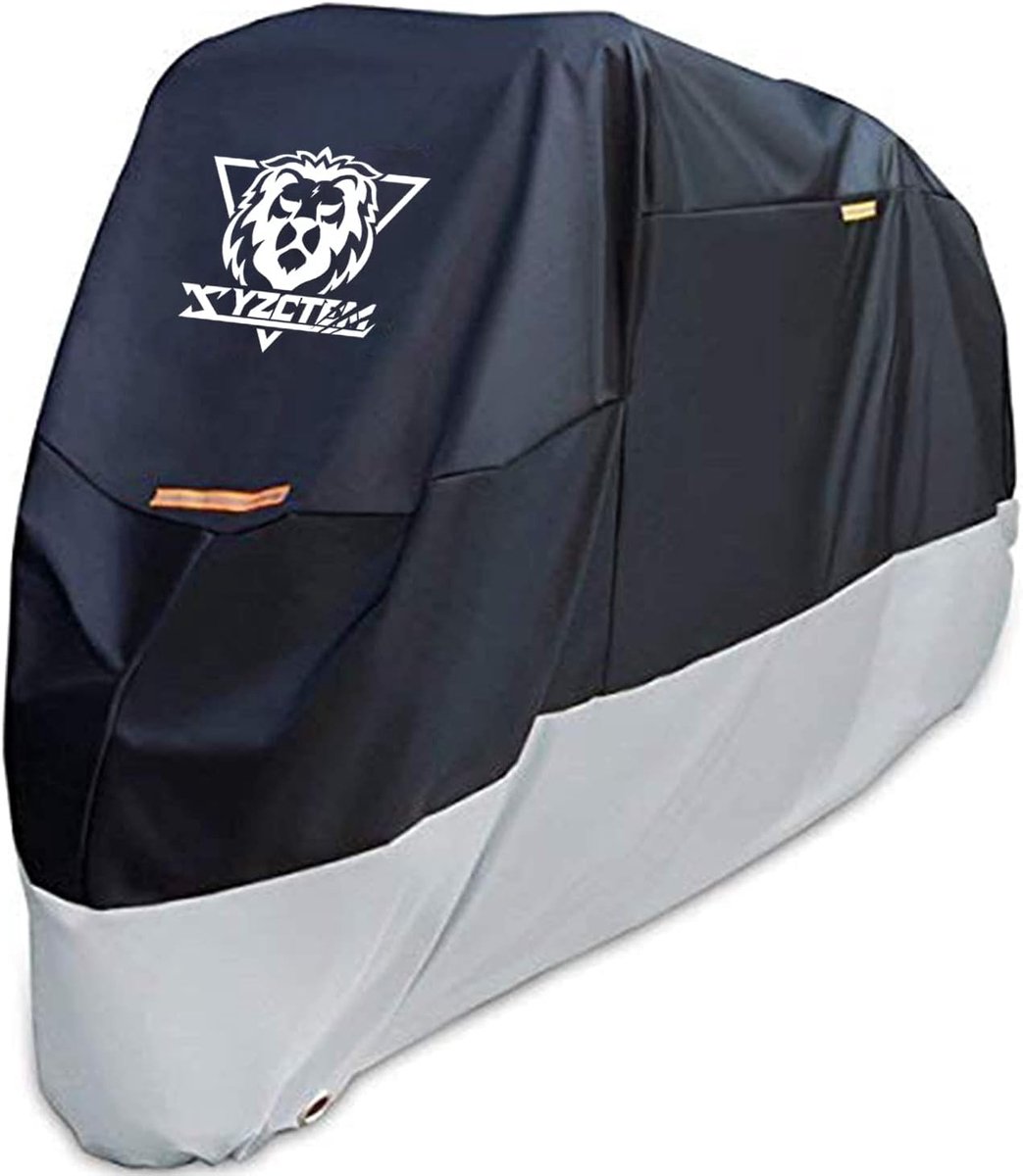 SnelShoppen - Motorhoes XXL - Waterproof Zwart - All Season Bescherming voor 116 inch Tour Bikes, Choppers en Cruisers - Stof- en Weerbestendig - Oxfo