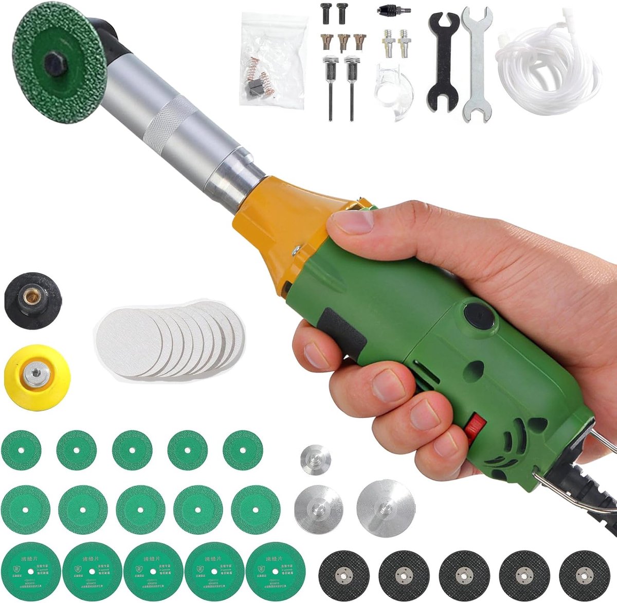 SnelShoppen - Elektrische Voegenreiniger 350 W, 6-Snelheden, Polijstmachine, Tegelvoegenreiniger, Zeer Krachtig, Voor Tegels, Keramiek, Metaal, Steen,
