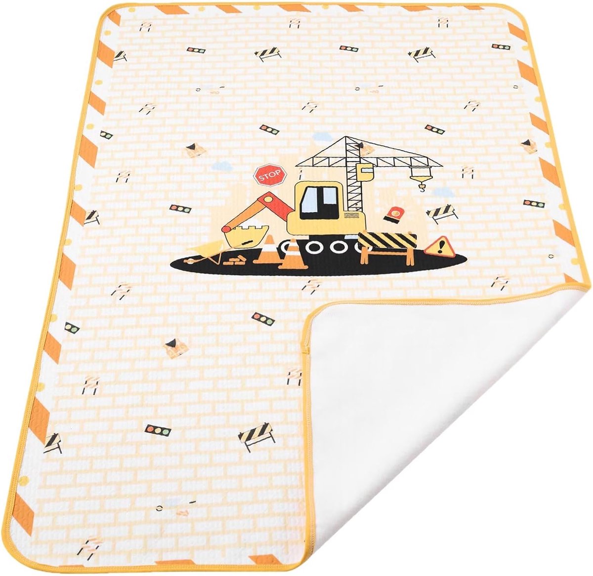 Thijox - Waterdichte Wickelunterlage 80x120 CM Wasbaar Herbruikbaar Oversized Verschoonmat voor Baby's - Ideaal voor Thuis, Op Reis, en Buiten - Bagge