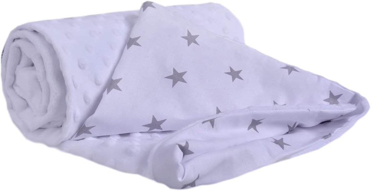 SnelShoppen - Babydekentje 100% Katoen 75x100 cm - Multifunctioneel Cuddle Dekentje - Zacht en Delicaat - Ideaal voor Kinderwagen, Wieg en Auto