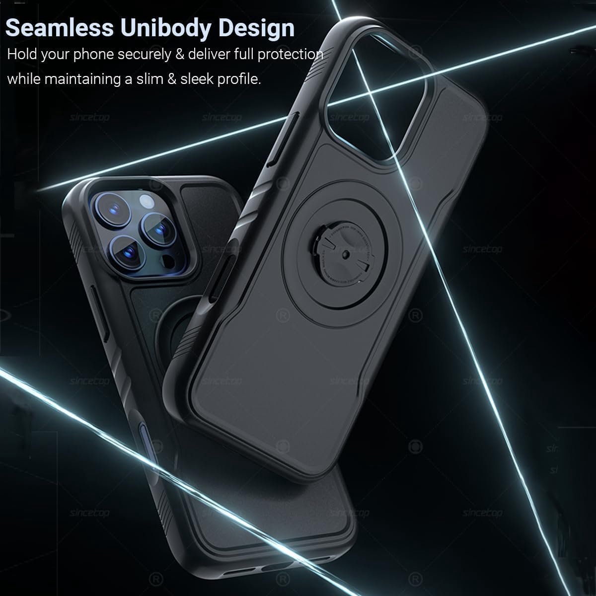 SnelShoppen - Dun Shockproof iPhone 17 16 15 14 Pro Max Fietshoes met geïntegreerde Vergrendeling, Geschikt voor Garmin Houder, Ultra-stabiele Bescher