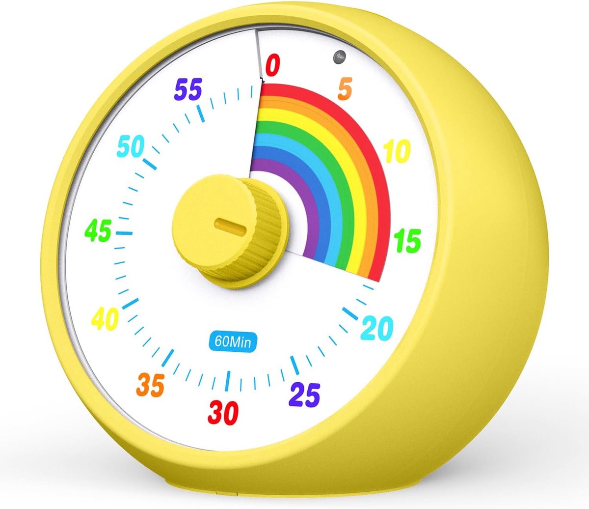 SnelShoppen - Visual Timer voor Kinderen, 60-Minuten Countdown Timer voor Klaslokaal, Kantoor & Keuken, Desk Timer met Stiltefunctie, Pomodoro-Timer m
